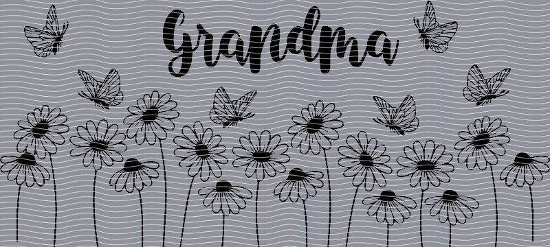Mom, Grandma & Family Cup Decal – Design #91a