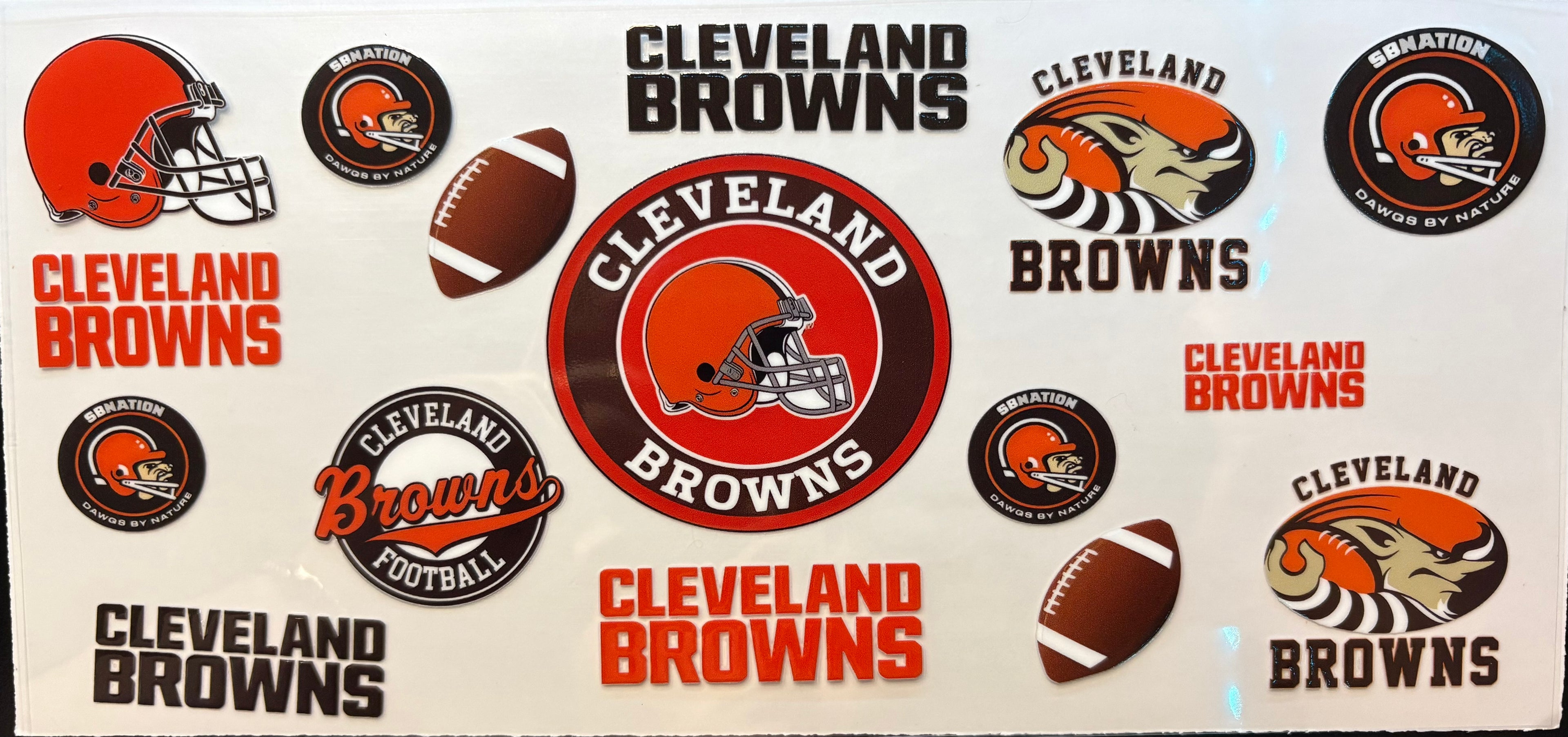 Cleveland Browns Cup Decal – Design #109