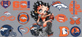 Denver Broncos/Betty Boop Cup Decal – Design #115