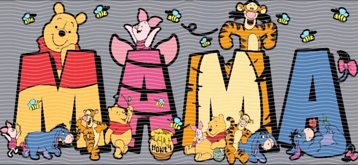 Hundred Acre Wood MAMA Characters Cup Decal – Design #89