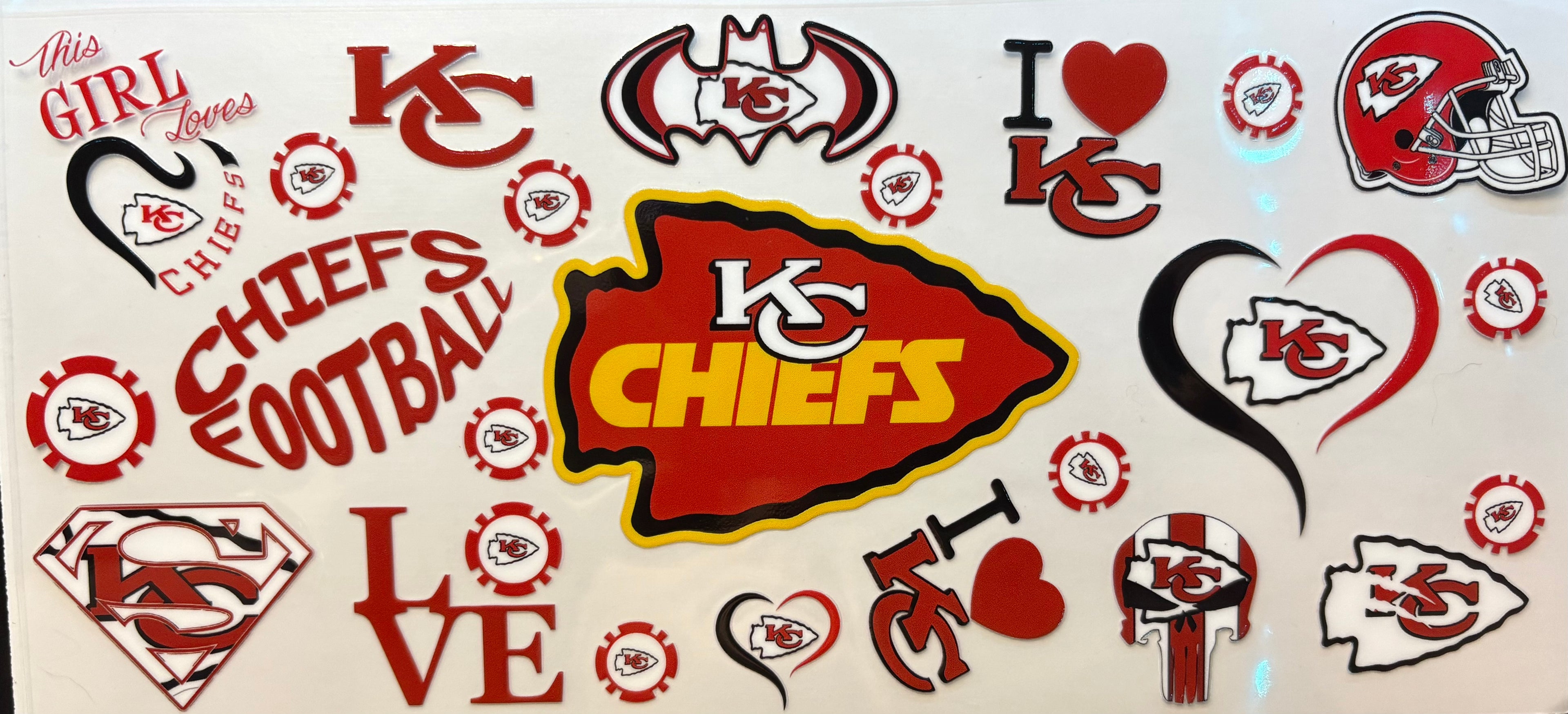 Kansas City Chiefs Cup Decal – Design #116