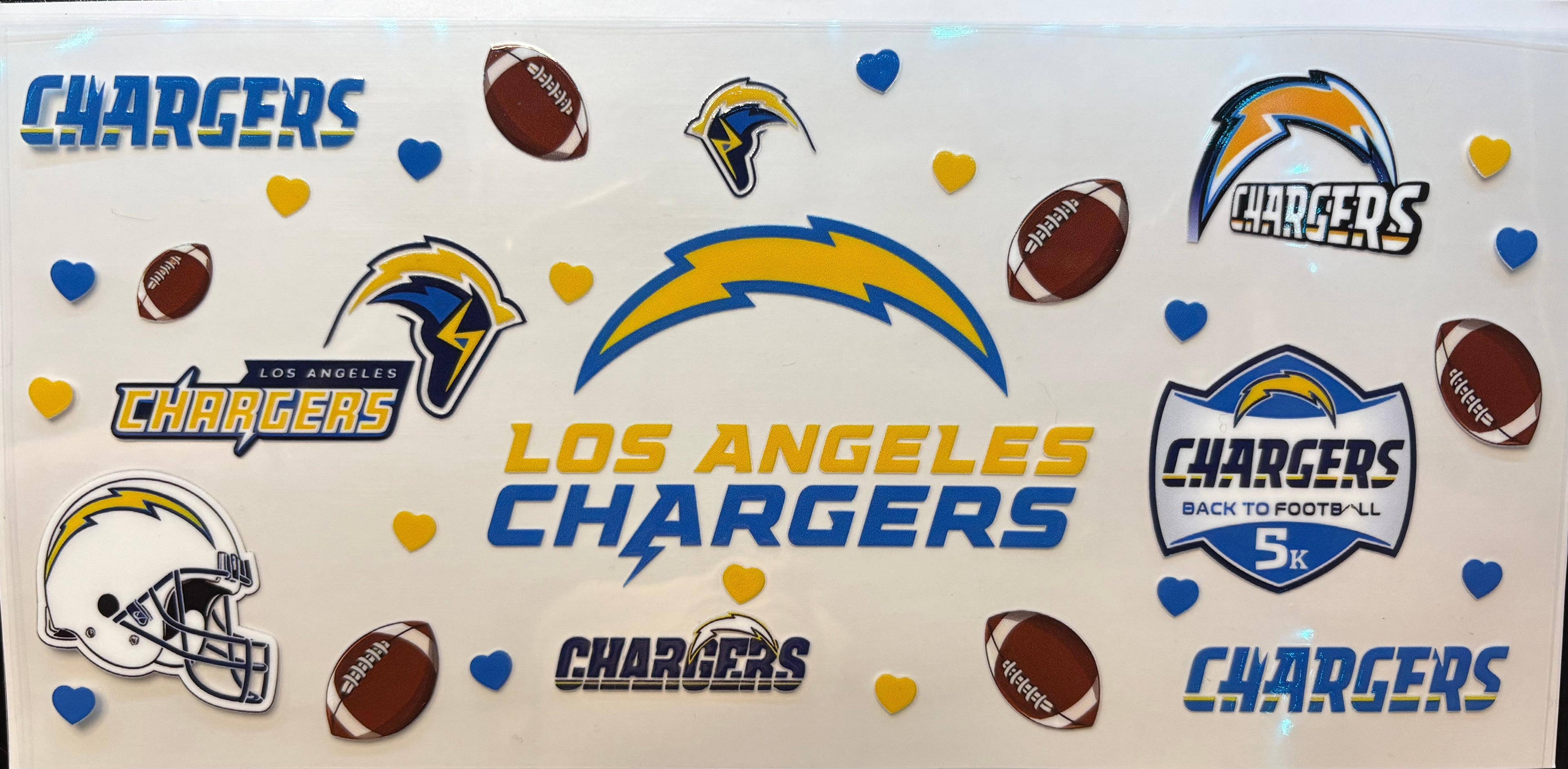 Los Angeles Chargers Cup Decal – Design #118