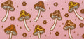 Floral Mushrooms Retro Cottagecore Cup Decal – Design #36