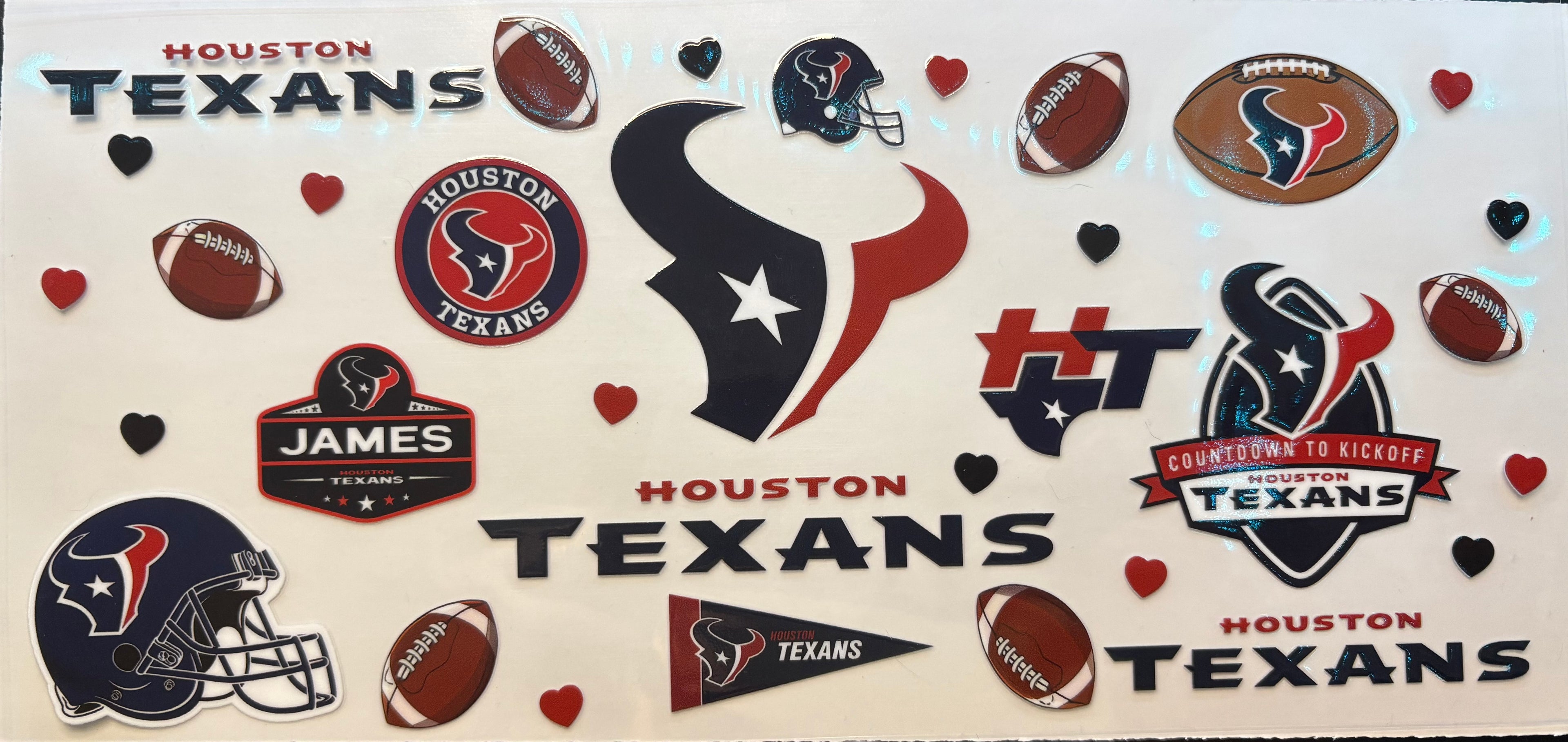 Houston Texans Cup Decal – Design #111