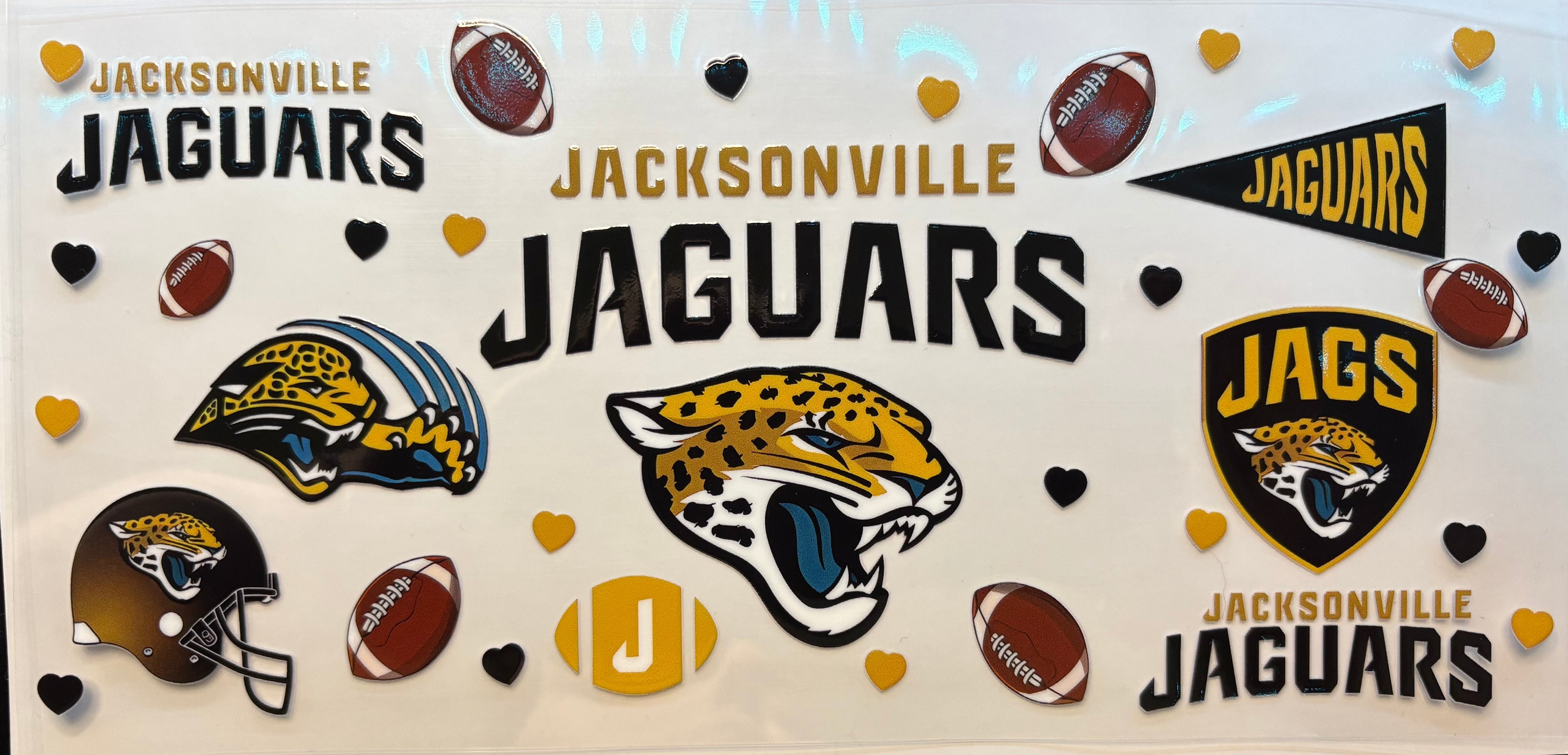 Jacksonville Jaguars Cup Decal – Design #113