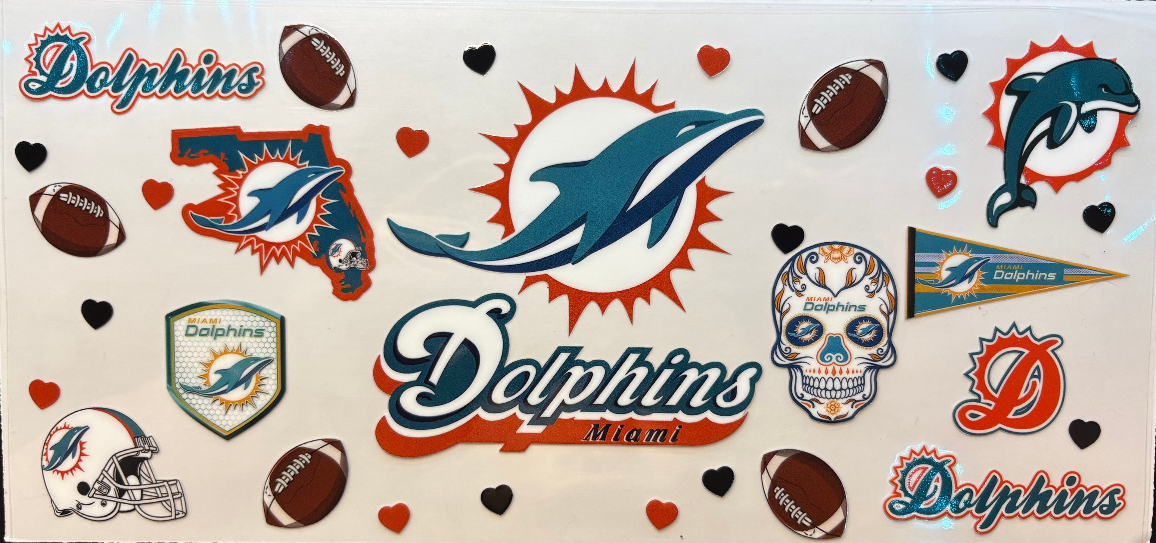 Miami Dolphins Cup Decal – Design #104