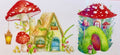 Flowers & Mushrooms Cup Decal – Design #46