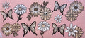 Skull Flower & Daisies Cup Decal – Design #23