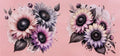 Flowers & Mushrooms Cup Decal – Design #18