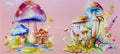 Flowers & Mushrooms Cup Decal – Design #44