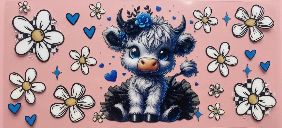 Western/Cow Cup Decal – Design #11