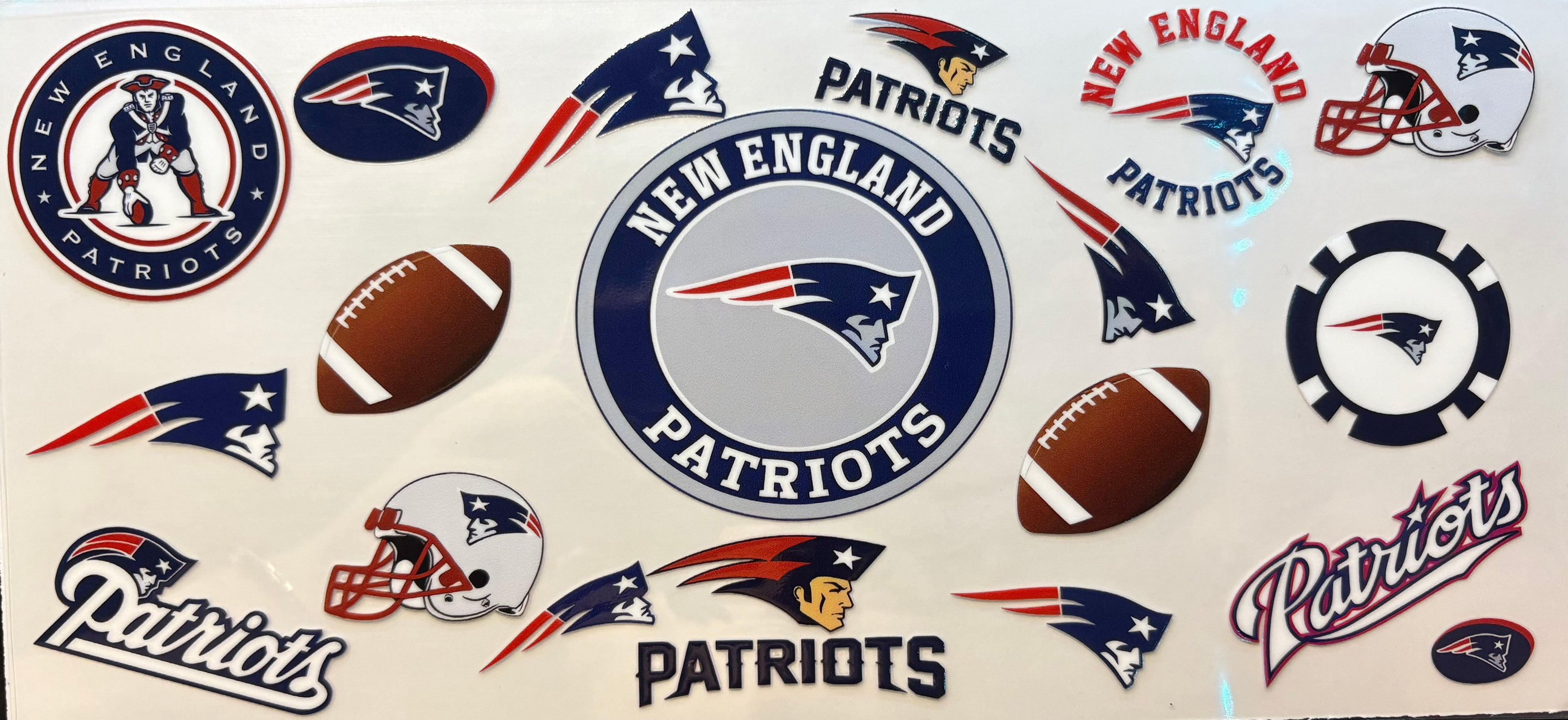 New England Patriots Cup Decal – Design #105