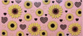 Sunflowers & Leopard Hearts Cup Decal – Design #53