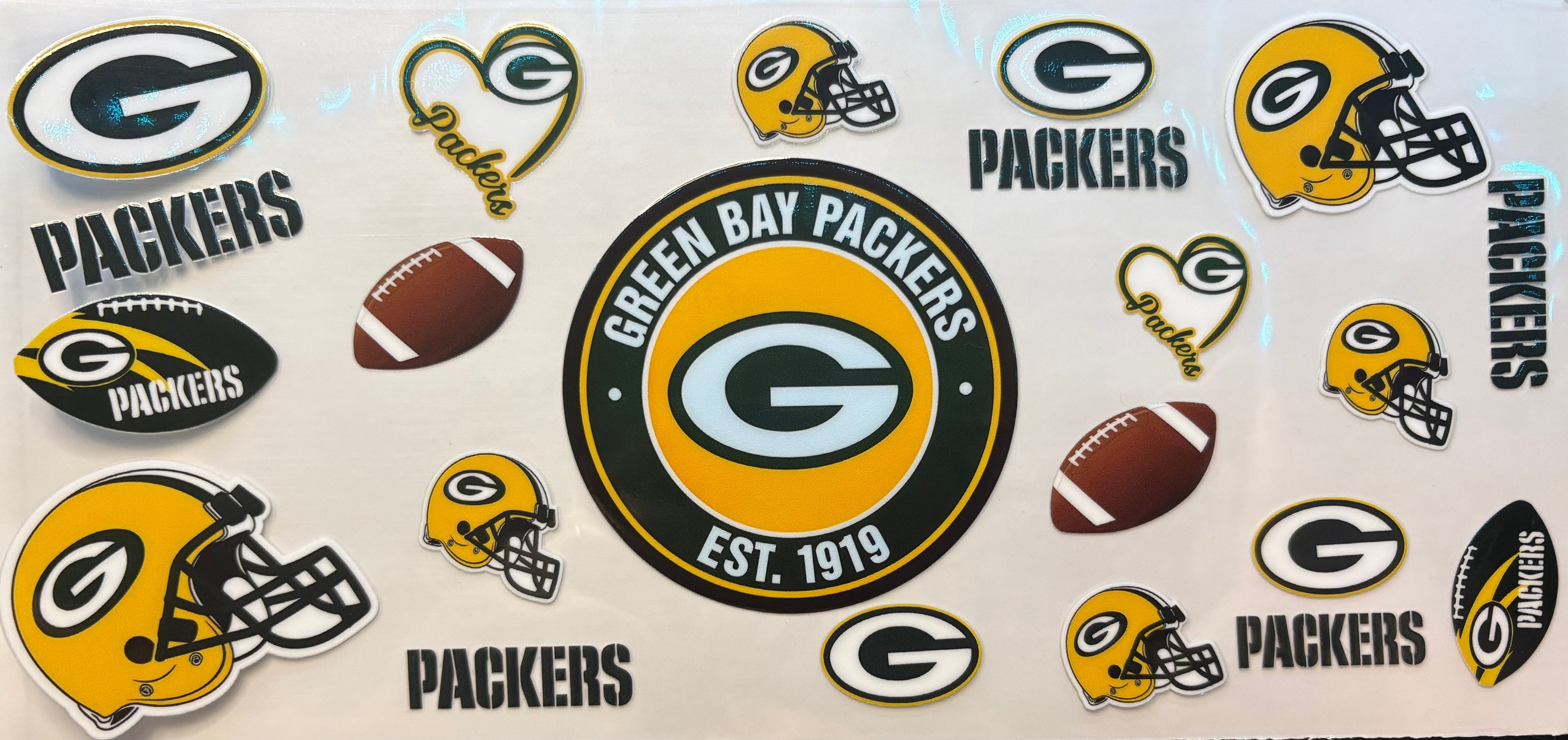 Green Bay Packers Cup Decal – Design #125