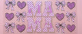 Purple Checkered MAMA Jeweled Bows Cup Decal – Design #69