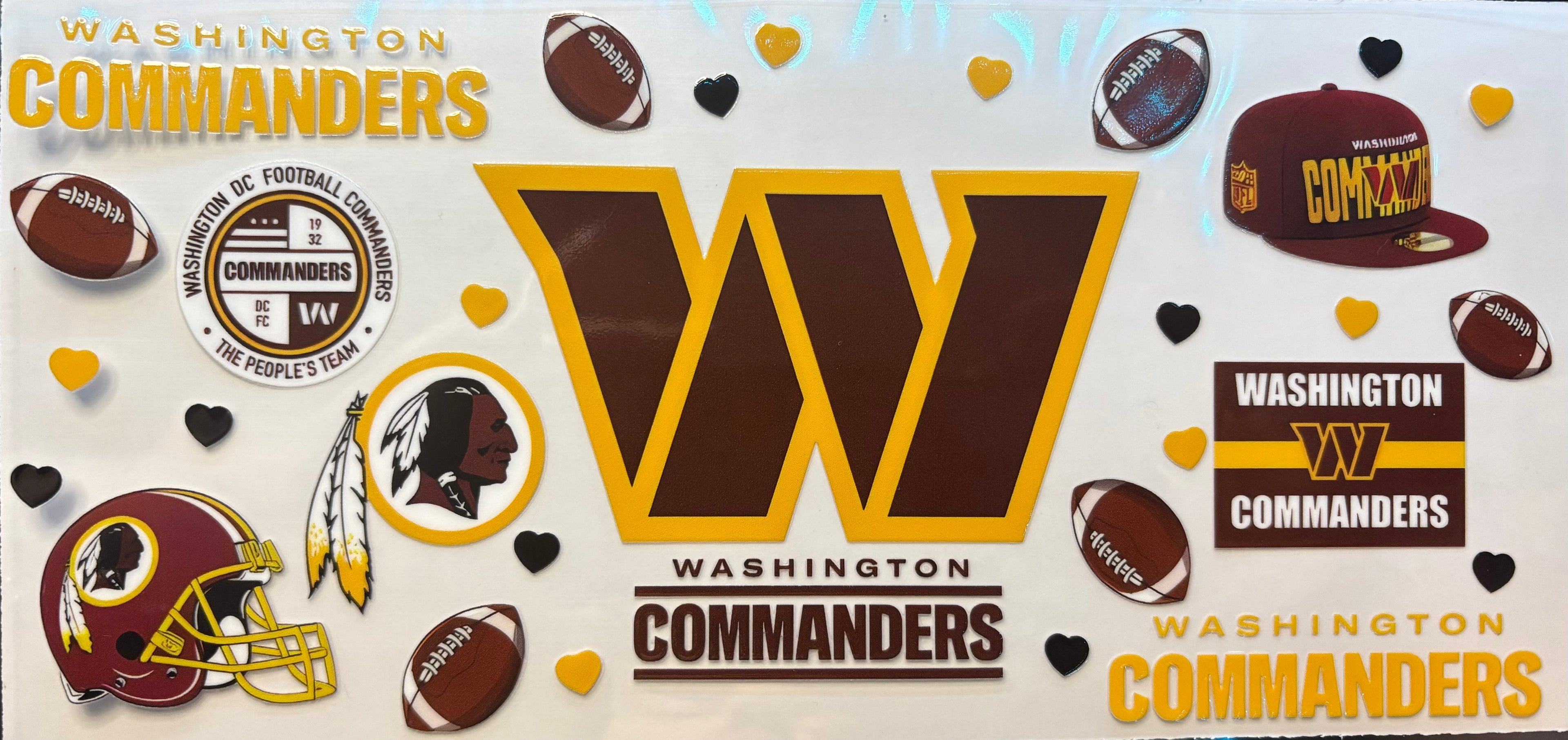 Washington Commanders Cup Decal – Design #122