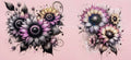 Flowers & Mushrooms Cup Decal – Design #19