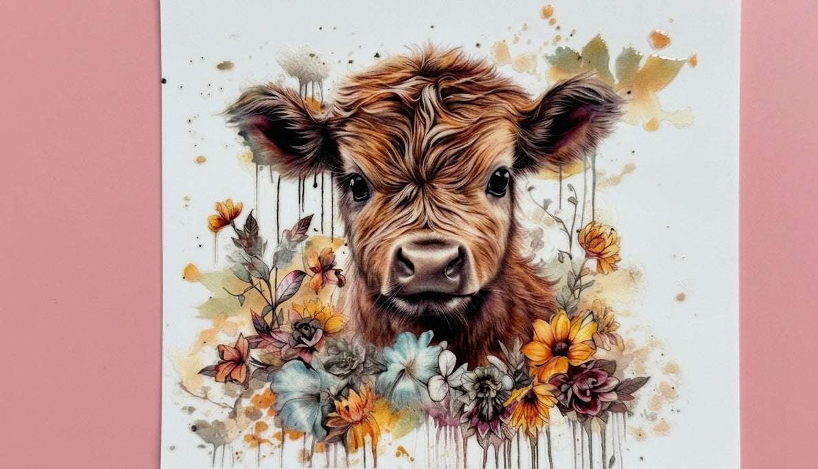 Western/Cow Cup Decal – Design #5a