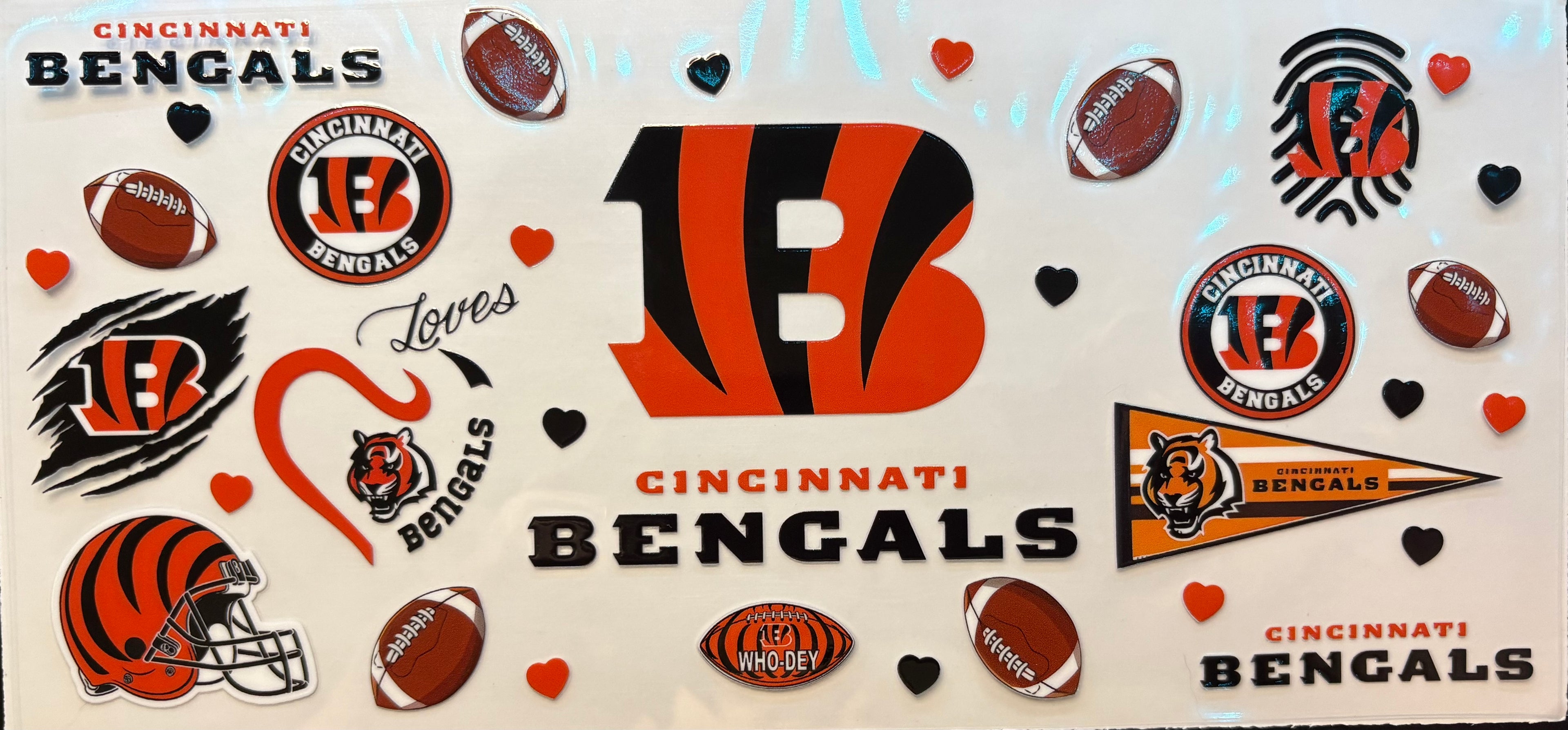 Cincinnati Bengals Cup Decal – Design #108