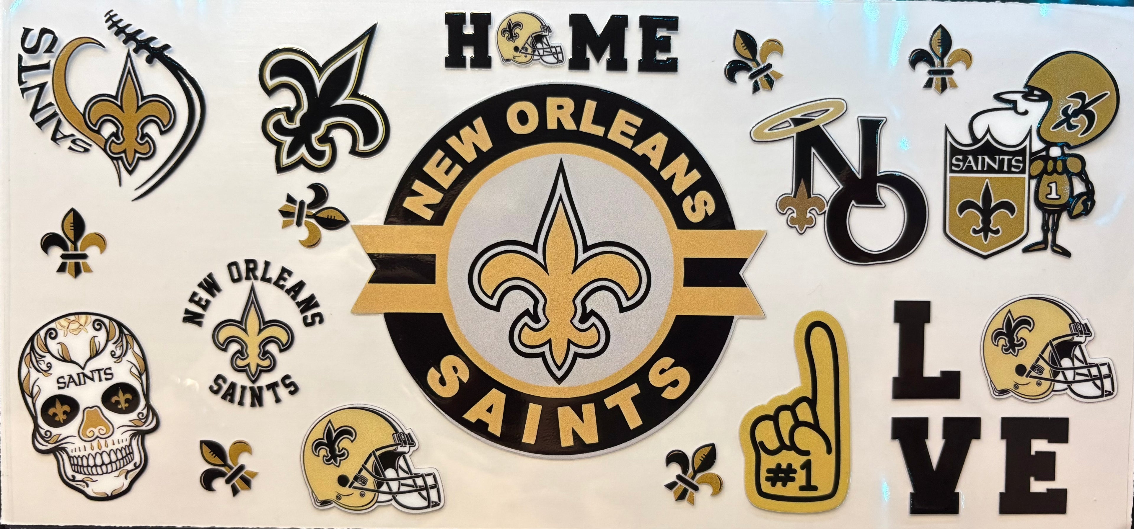 New Orleans Saints Cup Decal – Design #129