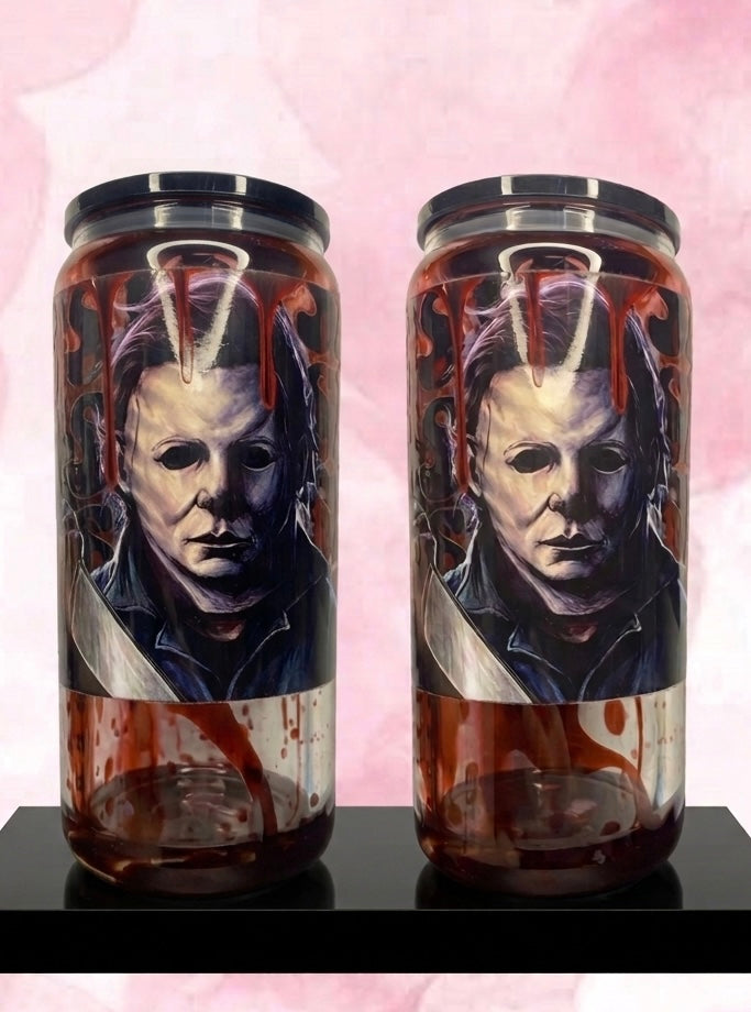 Michael Myers Blood Drip Premade Snow Globe Cup – Ready to Ship