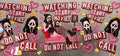 Watching Scary Movies Do Not Call Cup Decal – Design #164A