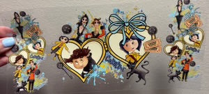 Coraline Hearts Cup Decal – Design #244A