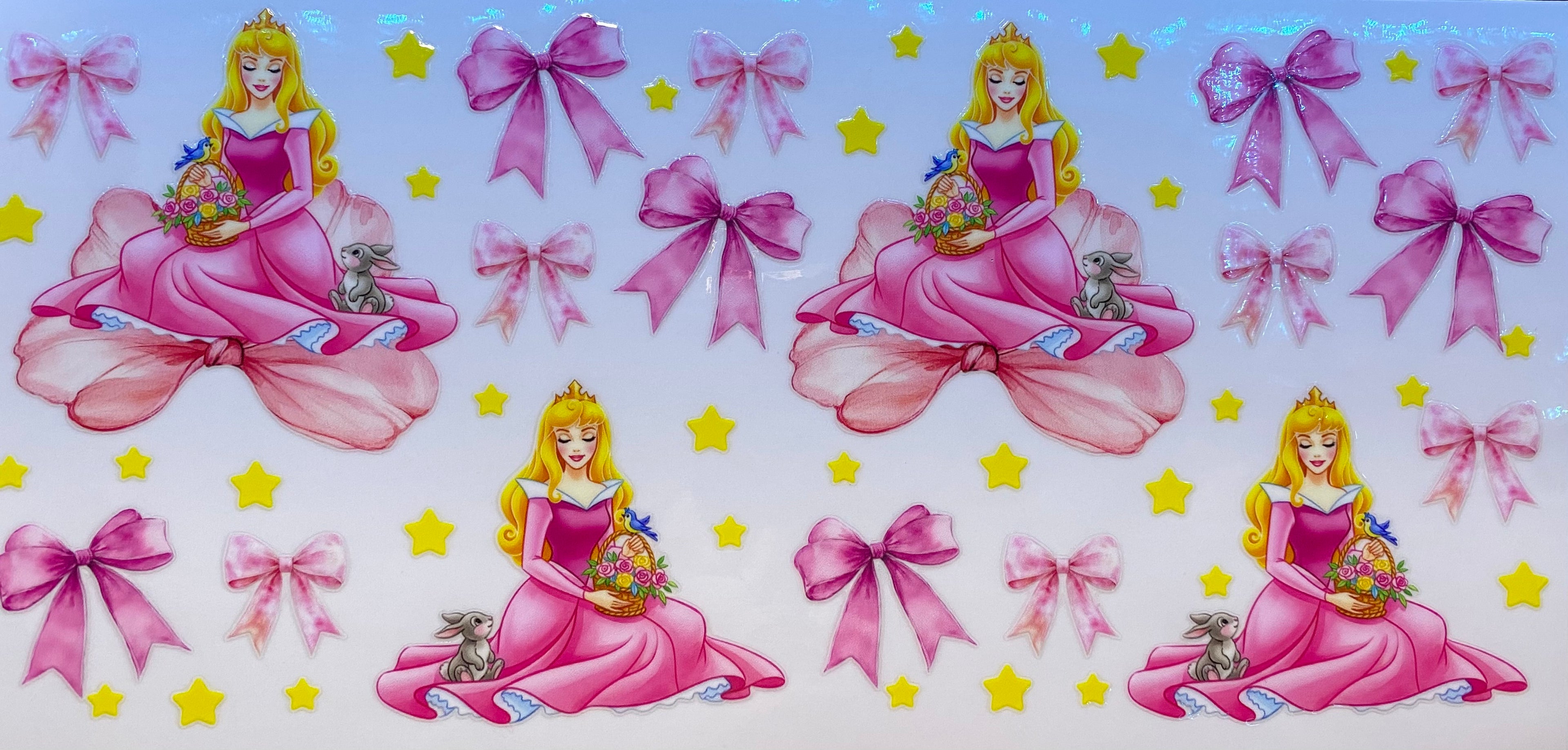 Aurora Sleeping Beauty Bows Cup Decal – Design #256