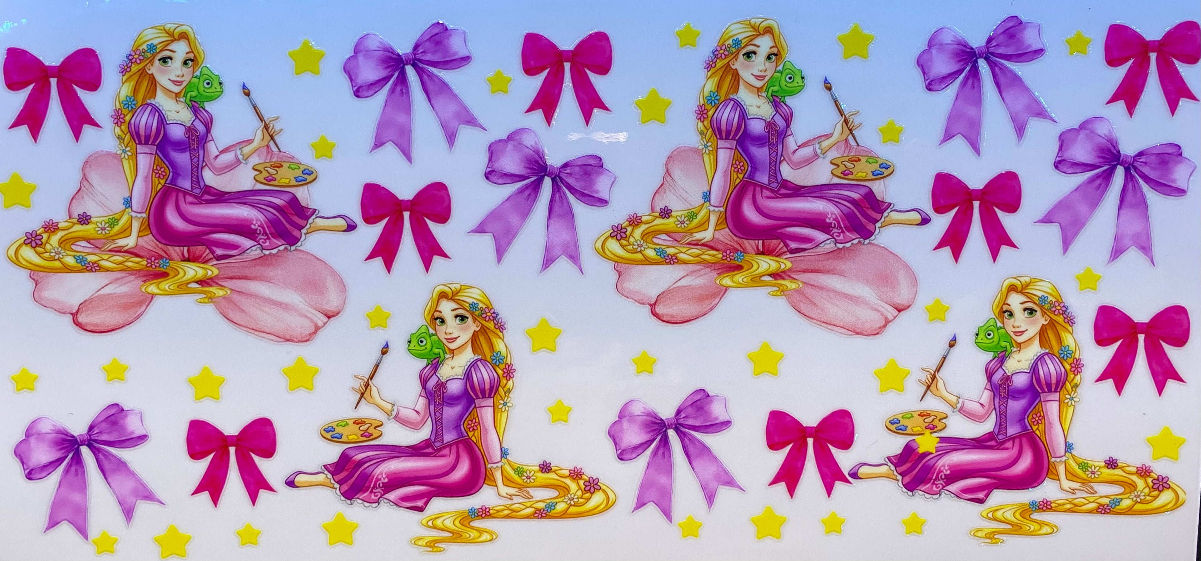 Rapunzel Tangled Bows Cup Decal – Design #257
