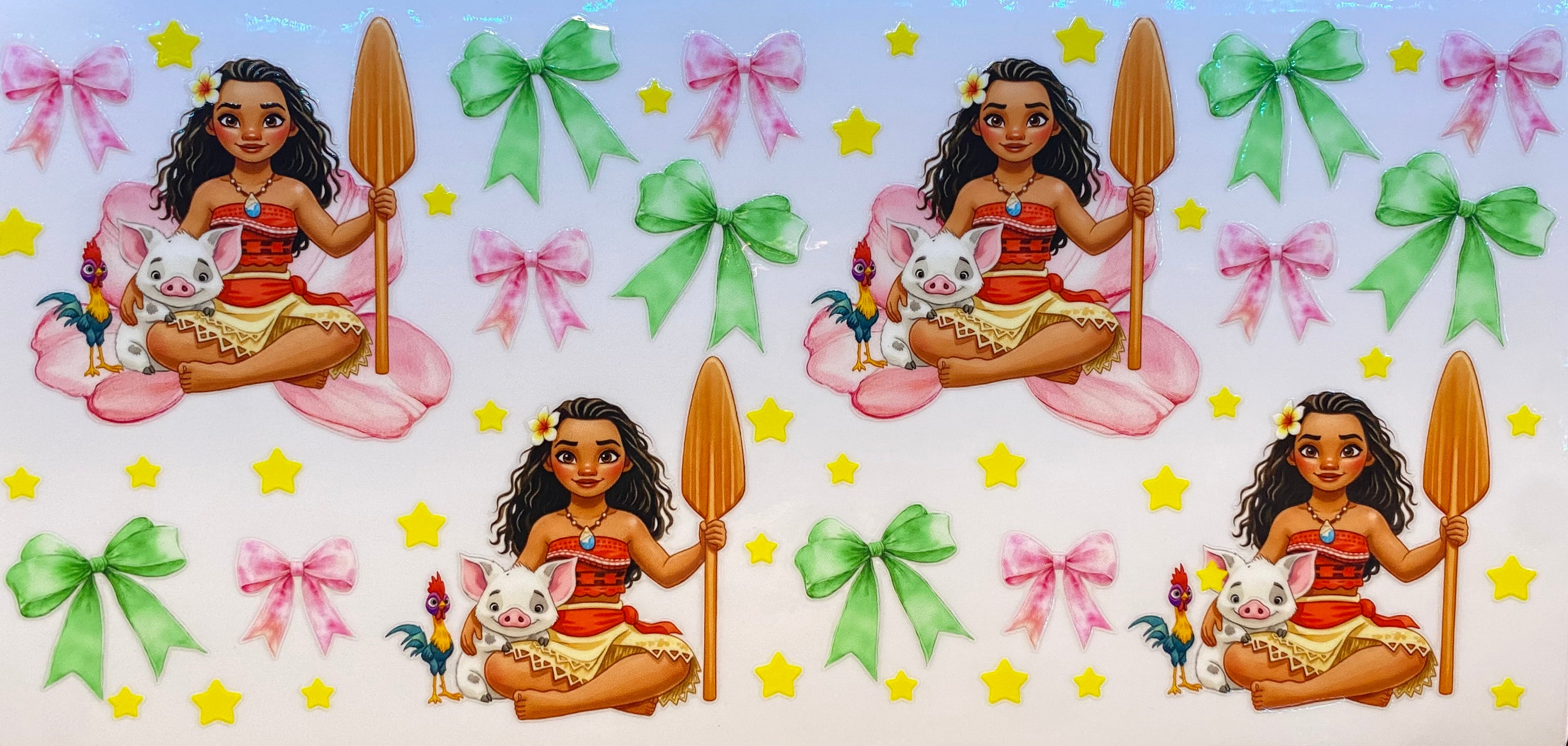 Moana with Pua & Hei Hei Bows Cup Decal – Design #260B