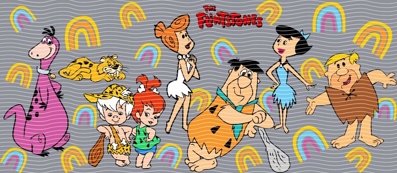The Flintstones Rainbows Cup Decal – Design #187