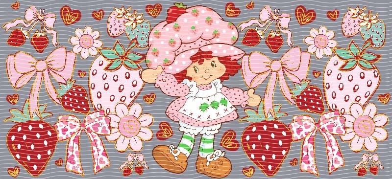 Strawberry Shortcake Cup Decal – Design #190