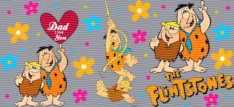 The Flintstones Dad I Love You Cup Decal – Design #186