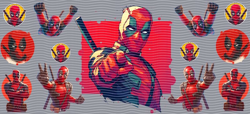 Deadpool Cup Decal – Design #285A