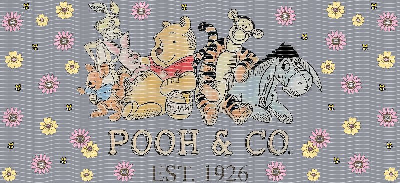 Pooh & Co. Est. 1926 Cup Decal – Design #206
