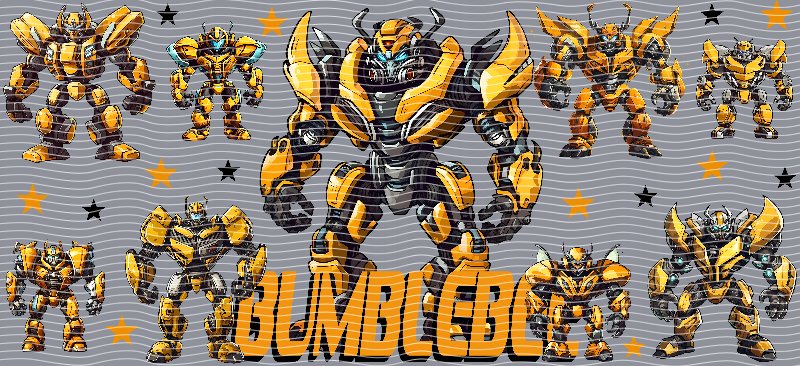 Bumblebee Transformers Cup Decal – Design #281