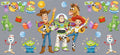 Toy Story Full Cast TOYS Lettering Cup Decal – Design #234