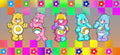 Care Bears Checkerboard Cup Decal – Design #195