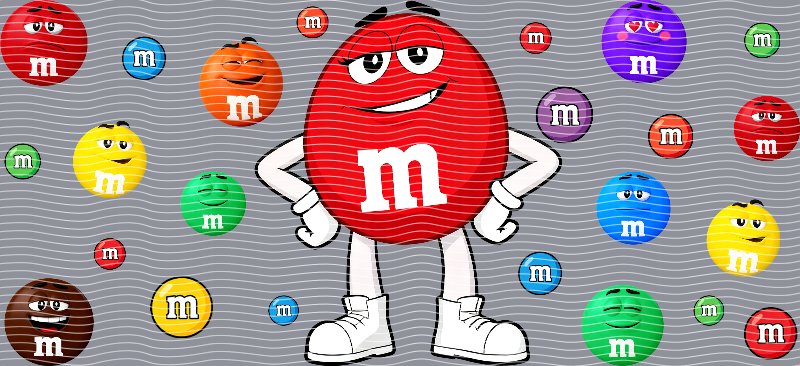 M&Ms Red Character Cup Decal – Design #155
