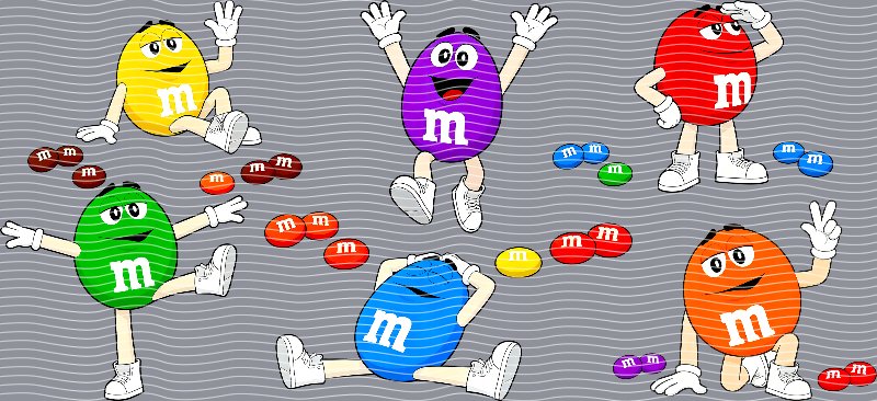 M&Ms Characters Cup Decal – Design #154