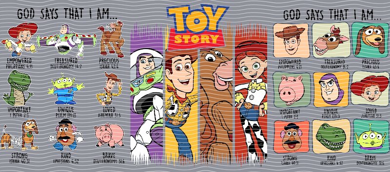 Toy Story God Says That I Am Cup Decal – Design #233