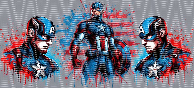 Captain America Cup Decal – Design #284