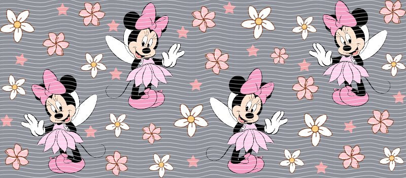 Minnie Mouse Fairy Pink Flowers Cup Decal – Design #218