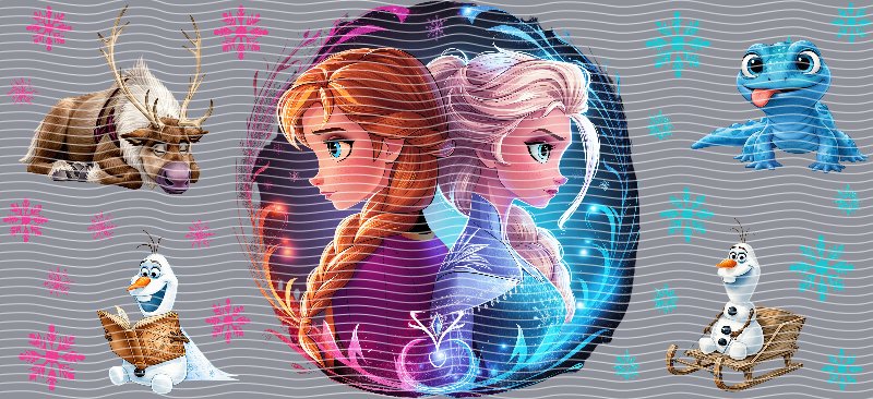 Anna & Elsa Frozen 2 Cup Decal – Design #262A