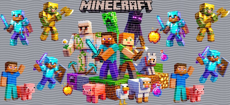 Minecraft Characters Cup Decal – Design #274