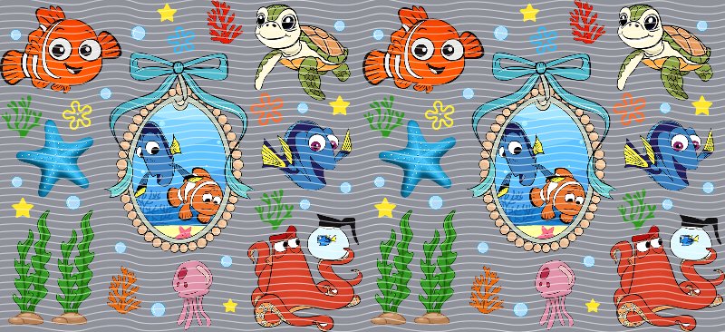 Finding Nemo & Dory Ocean Scene Cup Decal – Design #225