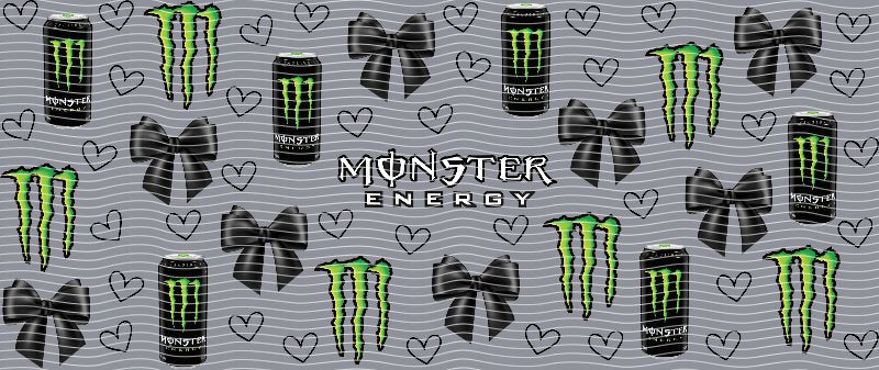 Monster Energy Bows Cup Decal – Design #149
