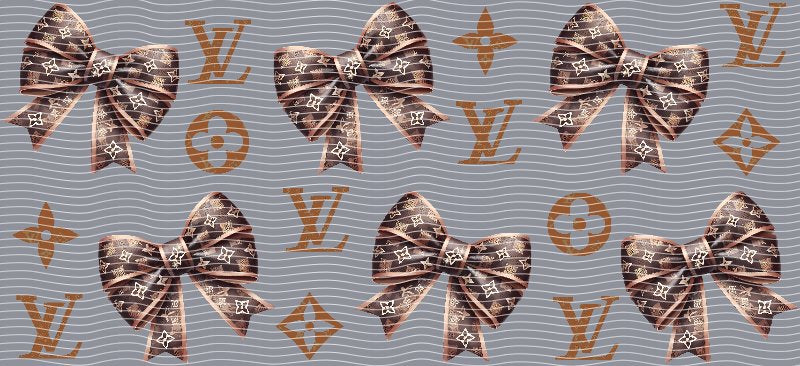 LV Bows Cup Decal – Design #143
