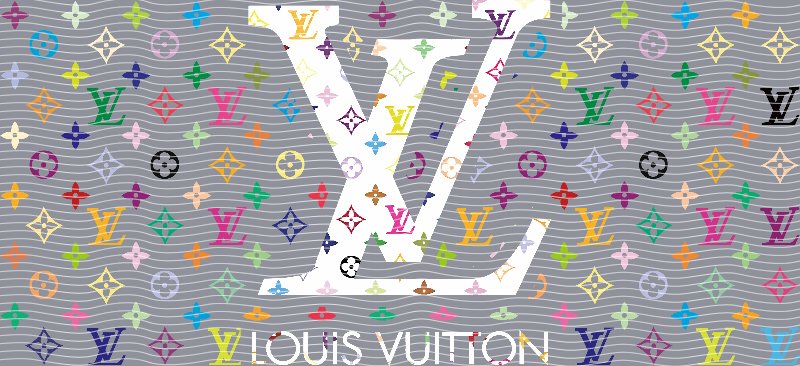 LV Multicolor Cup Decal – Design #144