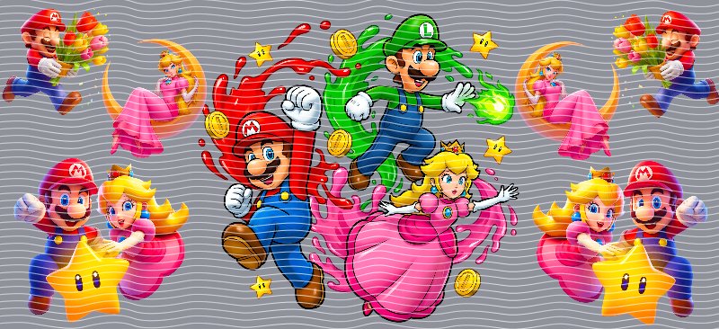 Super Mario Bros Cup Decal – Design #273A